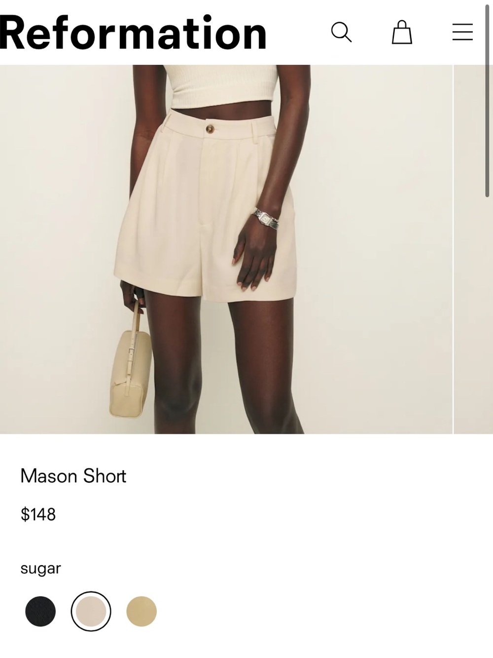 Reformation | Mason Shorts - Picture 5 of 9